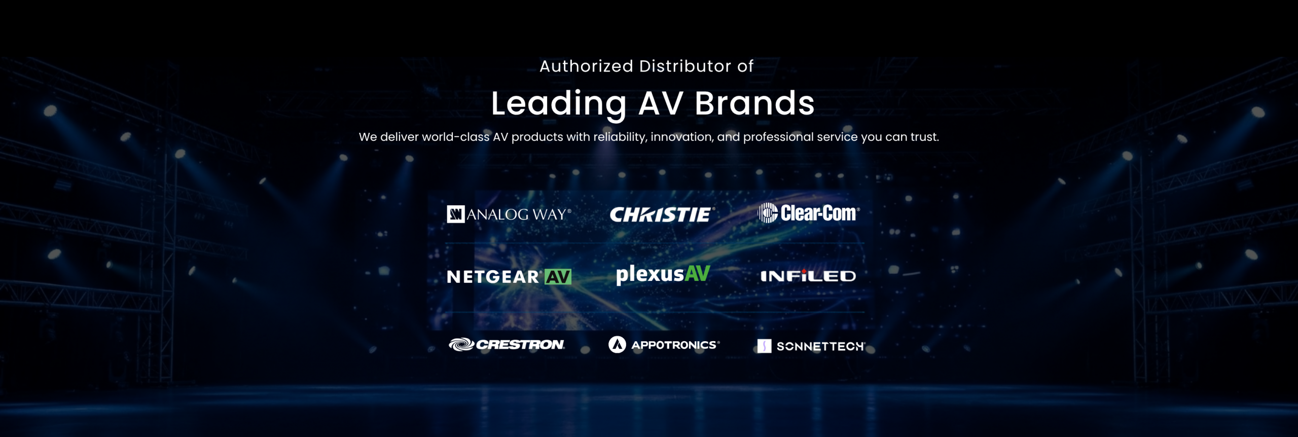 We deliver world-class AV products with reliability, (2)
